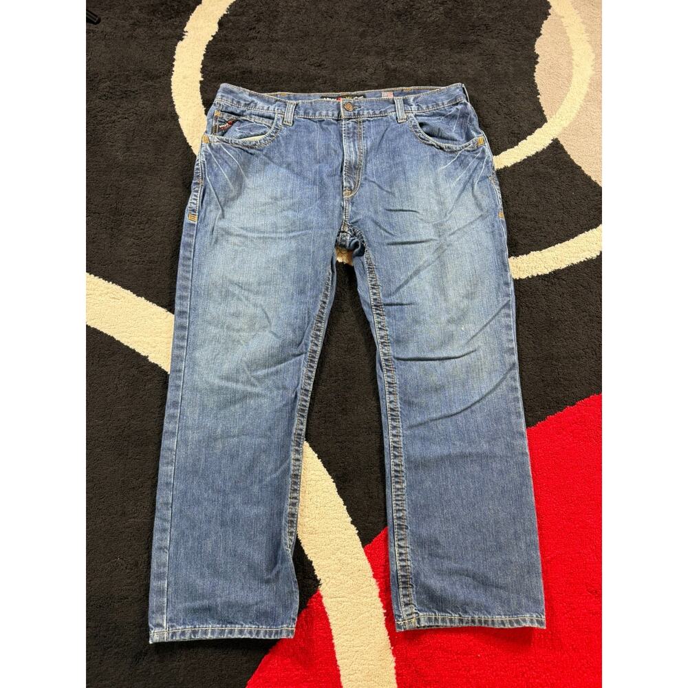Ariat Jeans Mens 40x30 FR Blue Denim Straight Leg Utility Workwear Rugged Cotton
